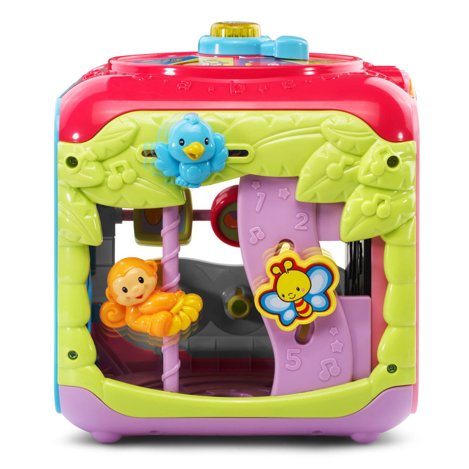 vtech sort & discover activity cube pink