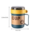 thumbnail image 2 of 2 Pcs Breakfast Cup Household Milk Cup Portable Soup Cup with Spoon(500ml), 2 of 8