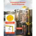 thumbnail image 4 of VEVOR Emergency Shower Eye Wash Station Combination OSHA-Approved Eyewash Unit Yellow, 4 of 9