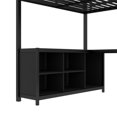 thumbnail image 7 of Bellemave Loft Bed with Desk and Storage, Full Size Loft Bed with Wardrobe and Hanging Rod, Metal Loft Beds Full with Shelves, Noise-Free, Space-Saving, No Box Spring Needed (Full，Black), 7 of 7