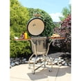 thumbnail image 6 of Hanover Ceramic Kamado Grill with Stainless Steel Cart and Accessories Package, 6 of 11