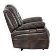 thumbnail image 3 of Oportuna Brown Faux Leather Dual Power Recliner, 3 of 8