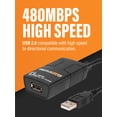 thumbnail image 2 of Aislador USB 2.0 Cablemax Hi-Speed 480 Mbps con protección contra sobretensiones, 2 of 5