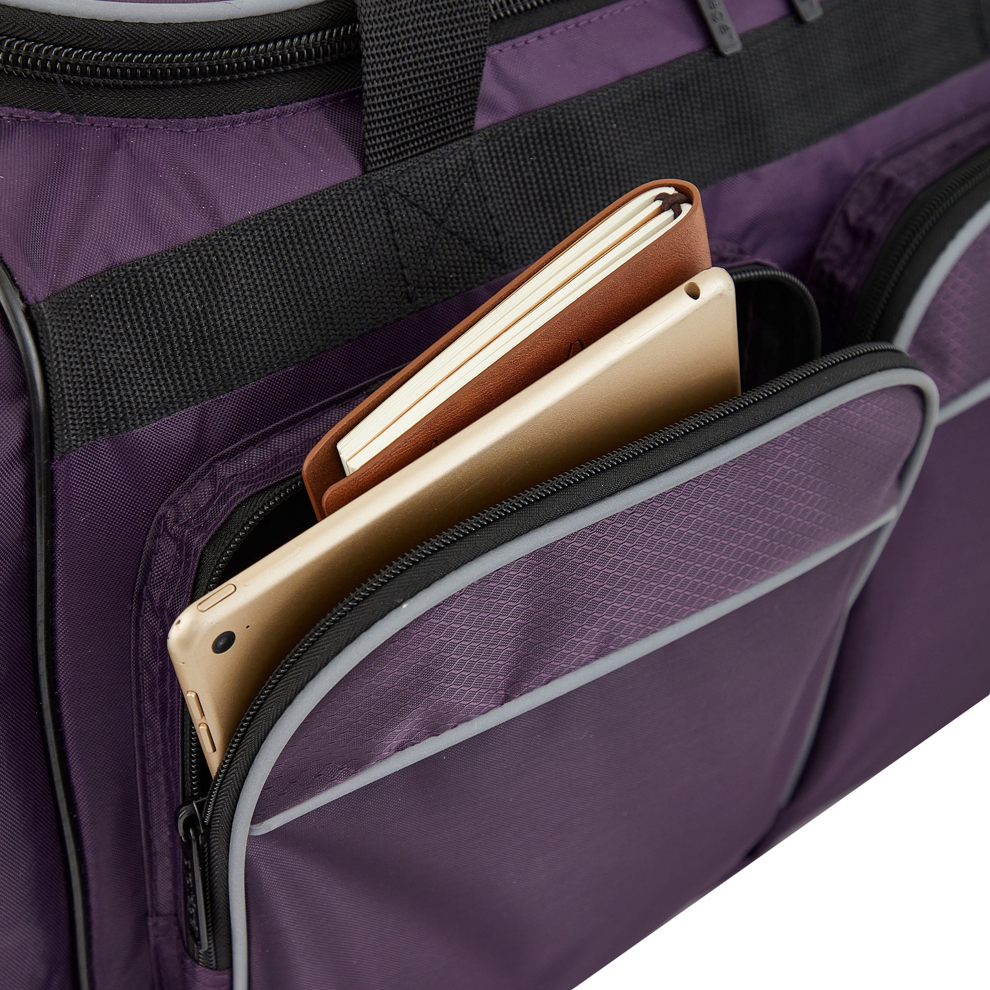 Protege Jumbo 28" Sport Duffel Bag for Travel, Purple