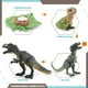 thumbnail image 3 of 4x Dinosaur Growth Playset Material didáctico Juguete científico Figura modelo de crecimiento animal Tiranosaurio 177.3g, 3 of 9