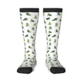 thumbnail image 2 of Picia Women Crew Soft Moisture-wicking Socks Cute Avocado Yoga Pattern Design Cotton Socks, One Size fit All, 2 of 9