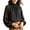 01# Black, variant on Chiffon Oversized Tops for Women Polka Dot Blouse High Neck Top with Puff Sleeves Flowy Casual Summer Tunic Blouson Style S-L