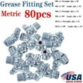 thumbnail image 3 of 80Pcs (M6/M8/M10) Metric Hydraulic Grease Fitting,Assortment Set Zerk Fittings, 3 of 4