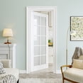 thumbnail image 2 of 32" X 80" Interior Frosted Glass Door 10 Lite Primed Pantry Door Slab Core Modern Standard Door For French Door Without Hardware, 2 of 8
