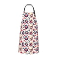 thumbnail image 2 of Pofeuu Skull Guitar record lips Print Waterproof Apron with Pockets Adjustable Cooking Aprons Kitchen Bib for Baking Household Cleaning, 2 of 8