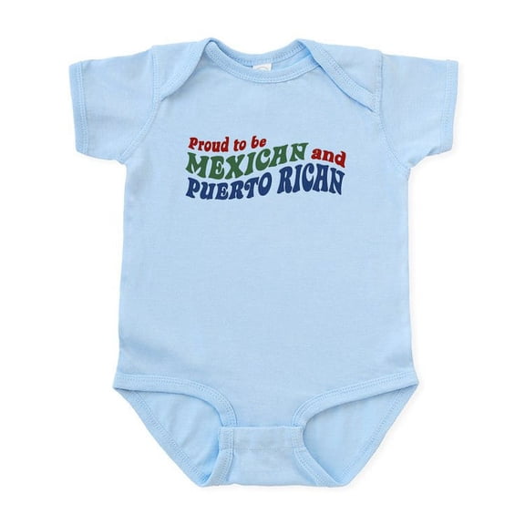CafePress - Proud Mexican And Puerto Rican Infant Bodysuit - Baby Light Bodysuit, Size Newborn - 24 Months
