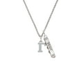 thumbnail image 2 of Delight Jewelry Silvertone Large Greek Letter - Gamma - Silvertone Best Friends Forever Bar Charm Necklace, 23", 2 of 4