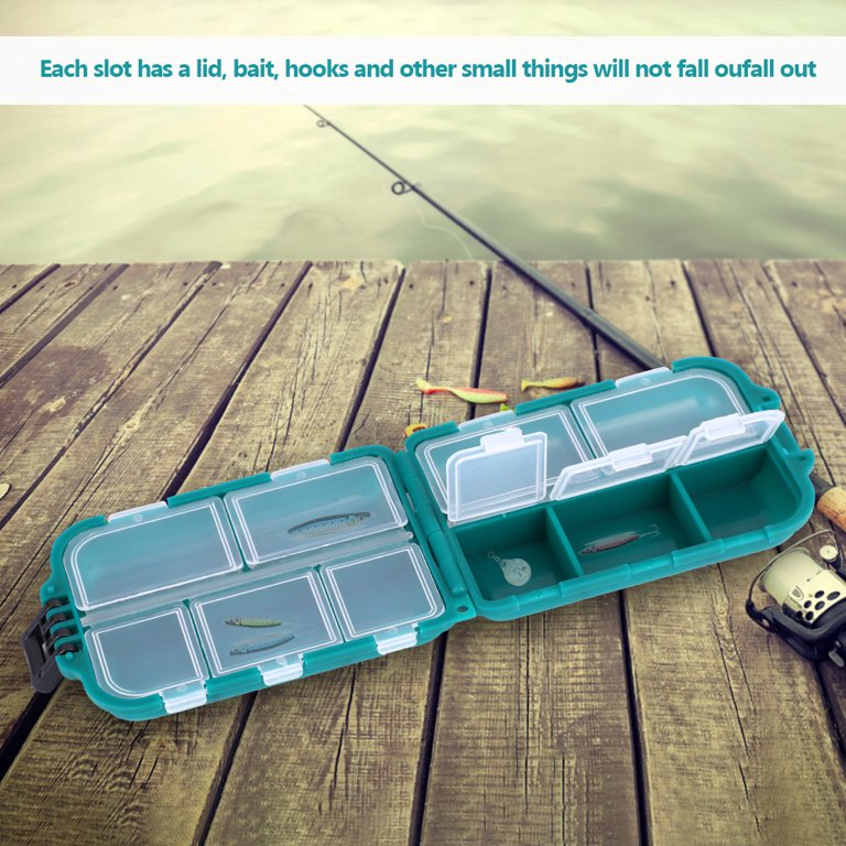 10 slot fishing lure box Medium Lock Tackle with TakLogic Technology Transparent hard plastic box organizers is simple and practical 10 Slot Utility Box -