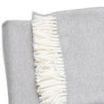 thumbnail image 5 of Light Gray Mini Dot Fringed Throw Blanket, 5 of 5