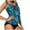 Blue, variant on Luxalzxs Tankini Bathing Suits for Women 2024, Casual Athletic Two Piece Control Tummy Swimsuits with Shorts