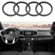 thumbnail image 1 of Para Tacoma 2016-2023 A/C Anillo de ventilación Cubierta interior Salida de aire acondicionado Decoración de embellecedor Accesorios Toyota Tacoma Kit de 4 piezas -Negro, 1 of 1