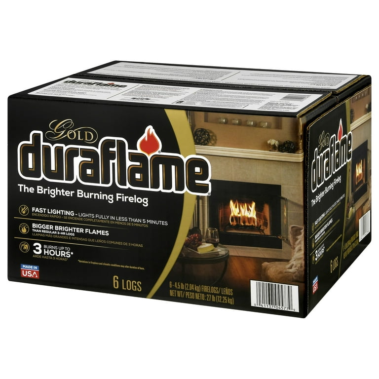 デュラフレーム 2箱セット duraflame 2 pack) Duraflame Gold Ultra Premium 4.5 lb. Firelogs, 6-Pack Case
