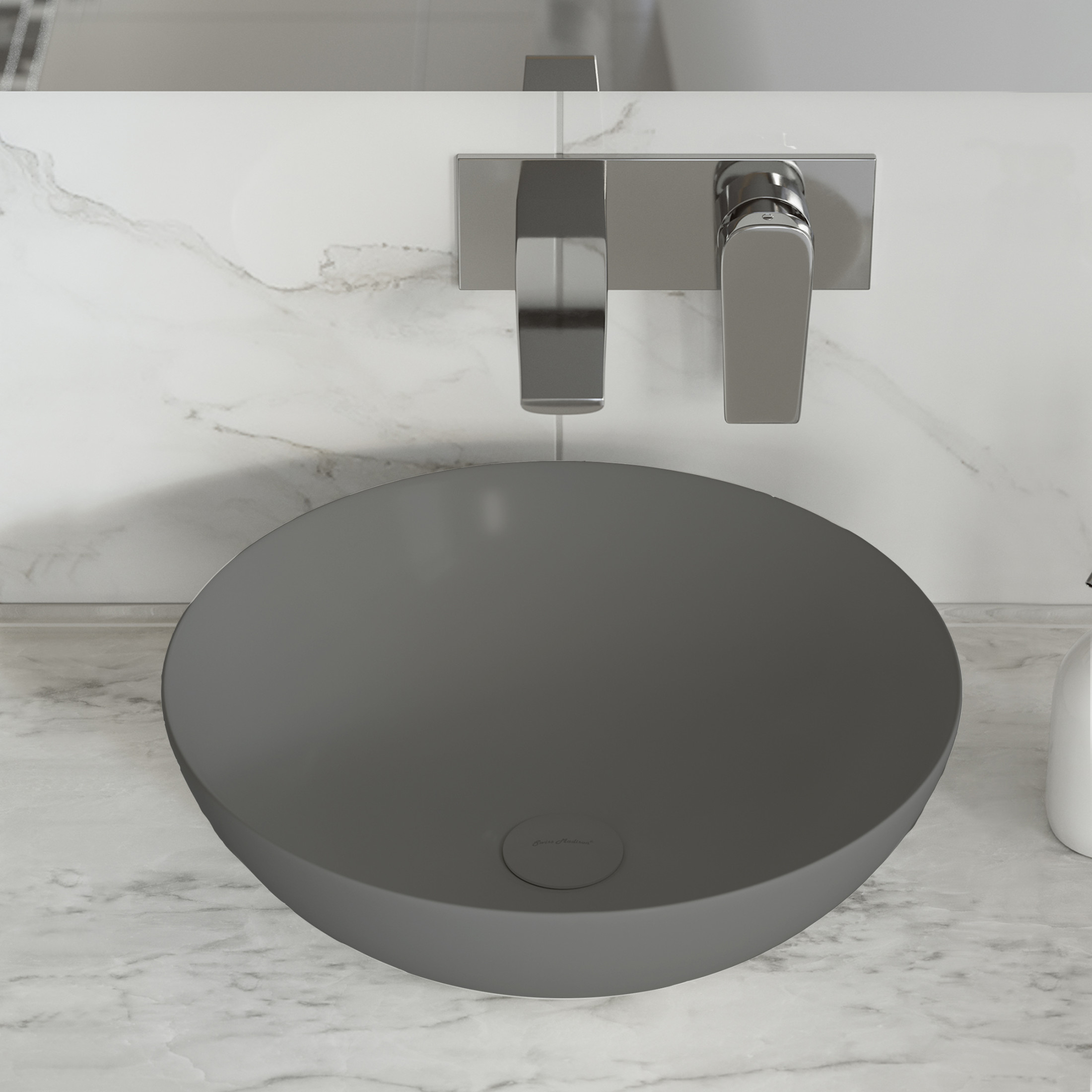 Classe 16 Color Ceramic Sink in Matte Gray