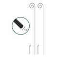 thumbnail image 1 of Shepherd Hooks-Metal Pole With Hooks For Hanging Baskets, Black - Set of 2, 1 of 1