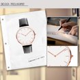 thumbnail image 3 of Mode Simple Ultra-Mince Watch Minimaliste Décontracté Bracelet en Cuir Watch, 3 of 8