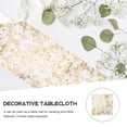 thumbnail image 3 of 2 Pcs Golden Table Runner Party Cloths Polyester Wedding Festive Tablecloth Dining 100% Dinner, 3 of 6