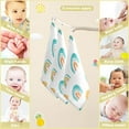 thumbnail image 3 of Dreamtimes 3 PCS Watercolor Cute Rainbows Baby Muslin Washcloths, Scandinavian Style Face Towel Burp Cloths Ultra Soft Absorbent Cotton Bath Wipes Towels for Newborn Boys Girls, 3 of 7