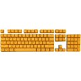 thumbnail image 1 of HUGFEGWE Keyboard,Mechanical Keyboard 104Pcs Universal Backlight PBT Keycaps Rechargeable Backlit Gaming Keyboard Mini Mechanical Feel Anti-ghosting Keyboard for PC Computer Yellow CJB91-133809, 1 of 7