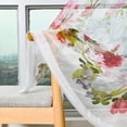 Home Living Room Curtains 84 Inches Long Shower Curtains Trees Sheer Curtain Tulle Window Voile