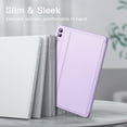 thumbnail image 4 of Étui pour Samsung Galaxy Tab S9 FE+ / S9 FE Plus 12.4 Pouces avec Support pour S Pen, Support Folio Mince, Protection Multi-Angle (Lavande), 4 of 4