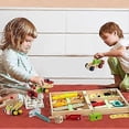 thumbnail image 4 of Wooden Toys Kids Tool Set-Wooden Kids Toys Tool Box Kit Construction Role Play Educational Toddler Toys for 3 4 5 Year Olds Girls Boys Gifts, 4 of 5