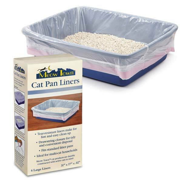 Cat Litter Pan Liners Trash bags Drawstring Closure Fast Easy Clean Up