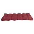 thumbnail image 3 of 51-inch by 19-inch Tufted Solid Microsuede Bench Cushion Red-Color, 3 of 3