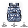 thumbnail image 6 of Jeiento Blue Shark Lightweight 13.5" Preschool Backpack, Toddler Bookbag with Multiple Storage Pockets, Kids School Bag for Boys 2-6 Years, 6 of 7