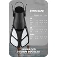 thumbnail image 3 of Swim Fins Travel Size Short Blade, Snorkeling Fins with Adjustable Buckles for Adult Men Women Kids Diving Flippers, 3 of 8