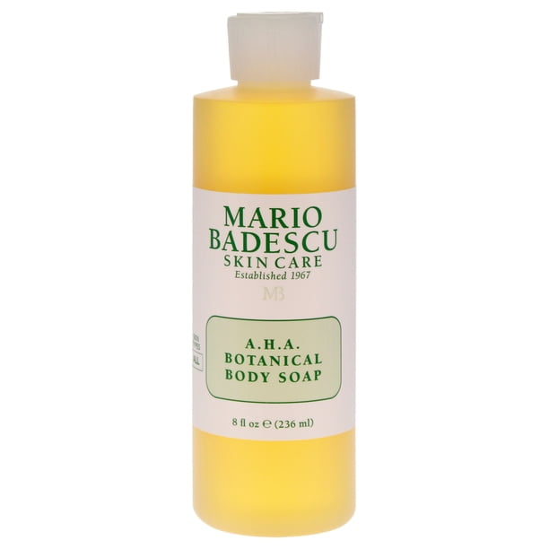 Jabón corporal botánico AHA de Mario Badescu para unisex - Jabón de 8 oz