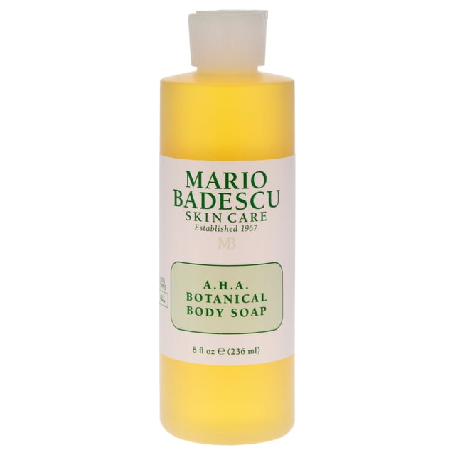 Jabón corporal botánico AHA de Mario Badescu para unisex - Jabón de 8 oz