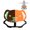 Orange, variant on Spinning Chair for Kids,Glow-in-the-Dark Elephant Sensory Swivel Chair with Handle Design,Autism & ADHD Sensory Toy for Training Body Coordination,3+ Years,220LBS Weight Capacity
