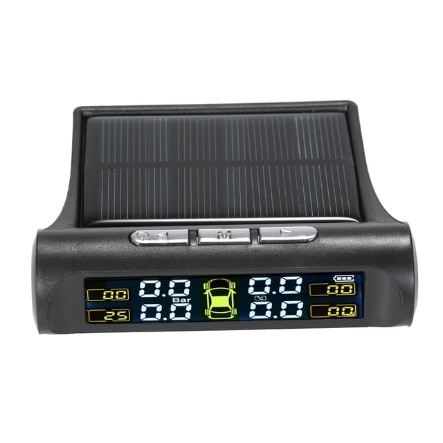 Sistema de monitoreo de presión de neumáticos de coche inalámbrico TPMS solar con 4 sensor Abanopi Monitoreo de presión de neumáticos