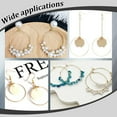 thumbnail image 4 of 60 aros de acero inoxidable de 2 colores, 15 mm, plateados y dorados, grandes, para mujer, 4 of 4