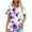 Multicolor^5, variant on Jjayotai No Boundaries Womens Floral Tunic Tops, Short Sleeve Crew Neck Shirts, Casual Summer Blouse, Bohemian Clothes for Women, Women's Pleated Tees Multicolor^19 M