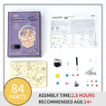 thumbnail image 6 of ROKR Wooden Puzzle - 84 Pieces 3D Mechanical Music Box Kit - Starry Night Series - Creative Gift for Kids, 6 of 7