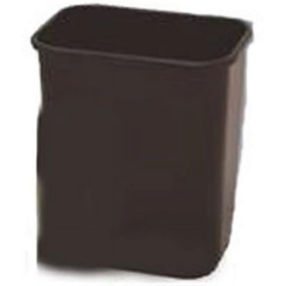 Continental 2818BE Beige Plastic Rect. 28 Qt Recyling Wastebasket
