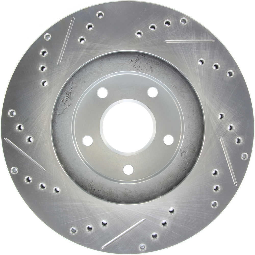 StopTech Select Sport Select Sport Nissan Slotted and Drilled Left Front Rotor Fits select: 2016-2023 NISSAN MAXIMA, 2009-2014 NISSAN MURANO