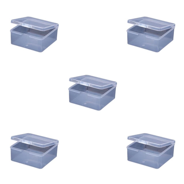 Billuyoard Cajas de plástico Caja de artículos diversos útiles Papelera profesional simple con tapa Contenedor de PP para el hogar Cocina Type2 NO2