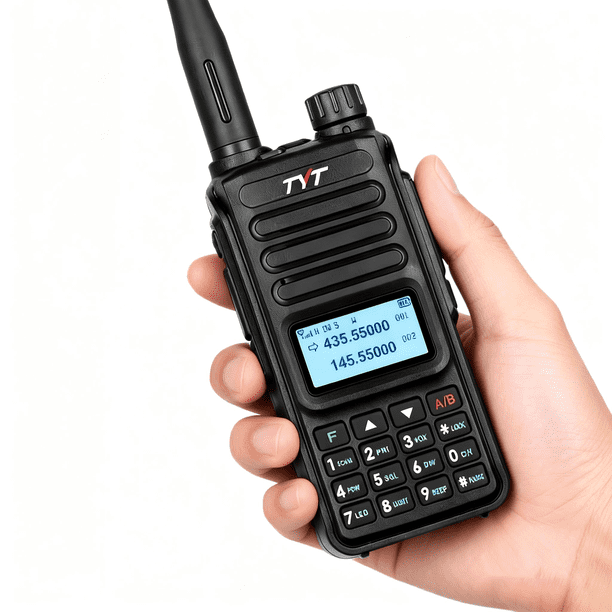 TYT TH-UV98 10W Walkie Talkie 136-174/400-480MHz Dual Band Audio Scrambler FM Portable Analógico de dos vías Walkie Talkie Receptor