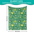thumbnail image 3 of Frogs Blanket Cute Frogs Gifts Soft Flannel Lightweight Frogs Throw Blanket for Kids Girls Boys All Season Cartoon Animals Blankets for Sofa Couch Bed Decorative Frogs Blanket(30"x40"), 3 of 8