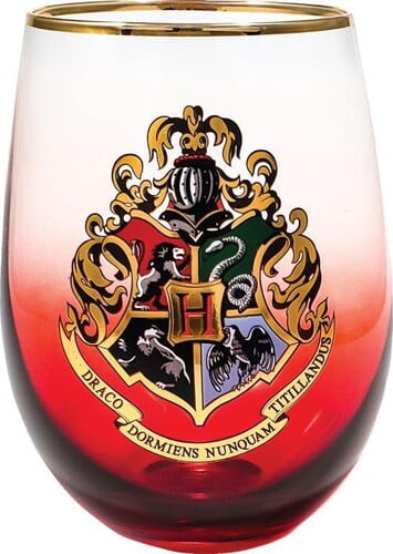 Harry Potter Hogwarts Crest Stemless Glass