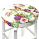 thumbnail image 3 of Balery Birds And Flowers Fundas de asiento para taburete de bar redondo de tela de terciopelo ajustables que protegen de arañazos y manchas para sillas de 14 a 17 pulgadas.-13 inch, 3 of 7