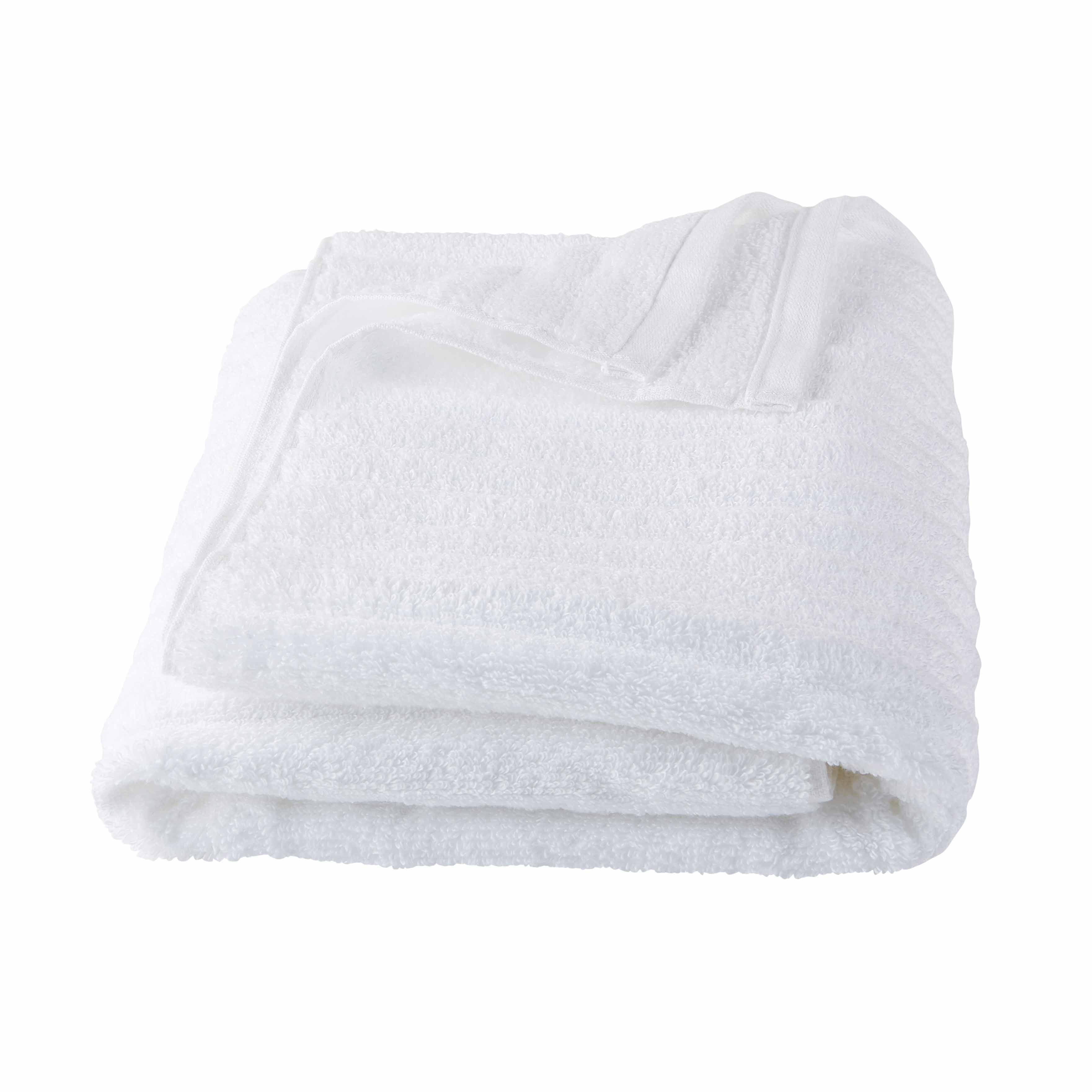 Mainstays Performance Textured 6-Piece Bath Towel Set - Arctic White