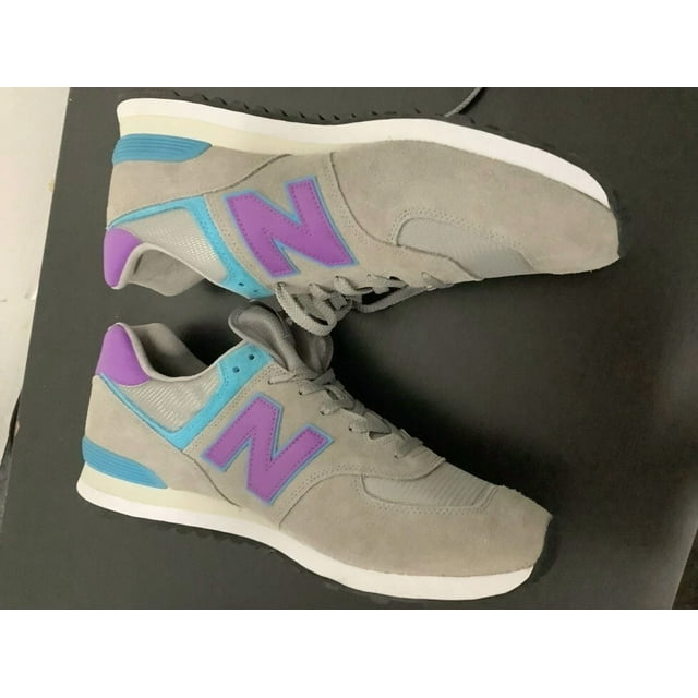 New Balance NB 574 ML574SML Mens 17D Rain Cloud Purple Teal Running Shoe NEW